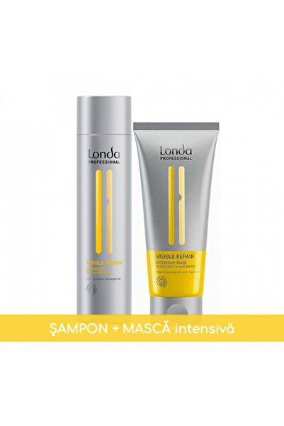 Londa Professional Πακέτο για ταλαιπωρημένα μαλλιά, Londa Professional, Σαμπουάν Visible Repair 250ml + Θεραπεία Visible Repair