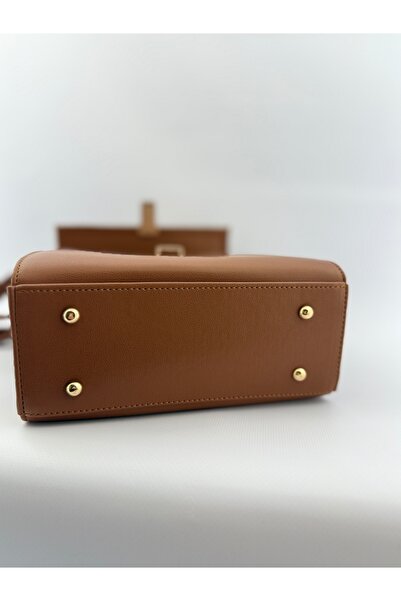 SİNİSA BAG Women's Vintage Model Suede Detailed Shoulder Bag