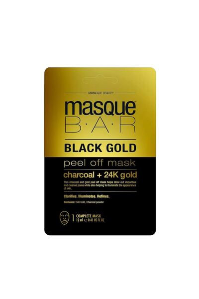 MasqueBAR Pure Gold Mask with Glowing Charcoal from Mask Bar - 10ml