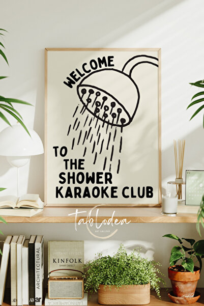 tablodea Tuš Karaoke Klub Minimalistički Dekor Kupatila Uramljeni Poster Slik...