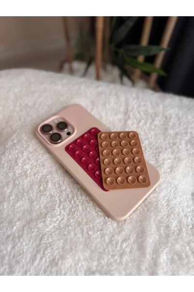 ila bags İki Renk Vantuzlu Telefon Tutacağı–Telefon Arkası Vantuz Yapışkanlı ...