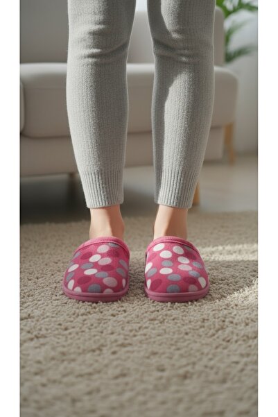 gigigiyim شباشب منزلية نسائية منقوشة بنقاط البولكا