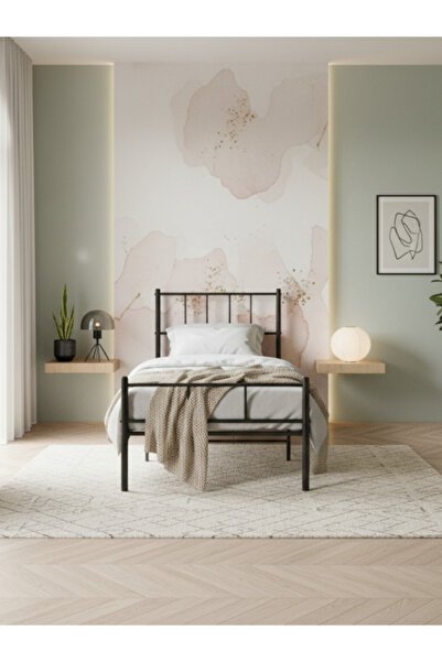 Bec4 Sturdy metal bed 90*190cm with an elegant design