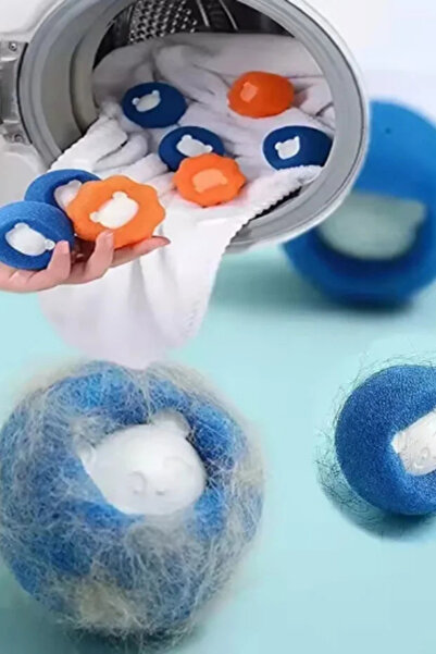 3 Pcs Washing Machine Cat And Dog Feather Collection Ball 6cm – Laundry Feather Catching Sponge Ball 3pcs