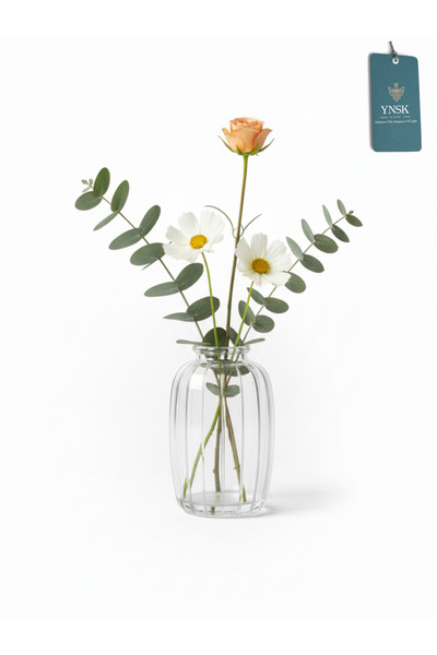 YNSK Luxury | Minimalist Dekor Cam Vazo - 6 x 12 x 4 Cm