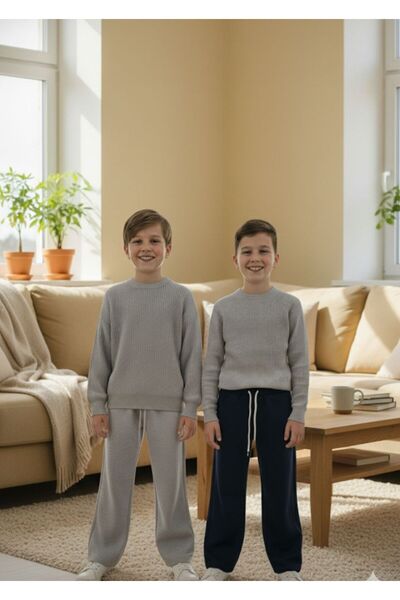 DEMOİSELLE Παιδικό Φούτερ Unisex 2 τεμαχίων