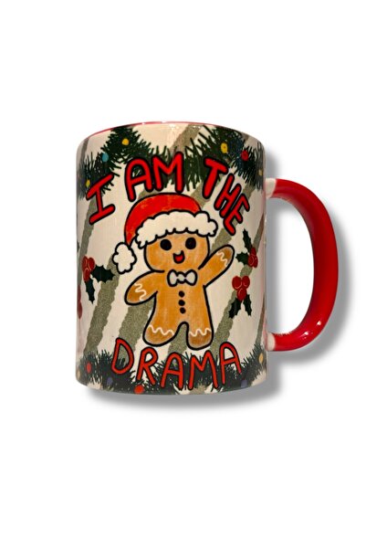 City Glow Gingerbread man kupa “I am the Drama" - Noel Yılbaşı Hediyelik Kupa...