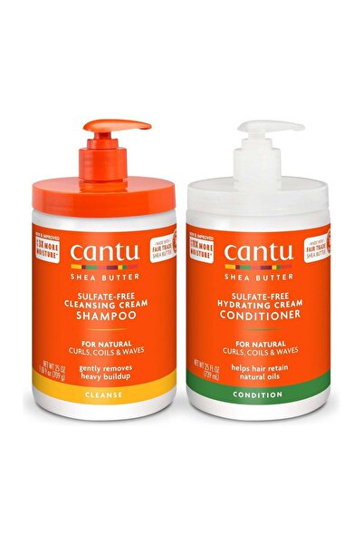 Cantu شامبو وبلسم للشعر الطبيعي 709 مل عبوة من قطعتين
