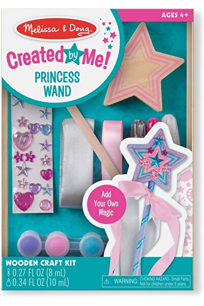 Melissa & Doug Decorate Your Own Wooden Princess Wand Craft Kit