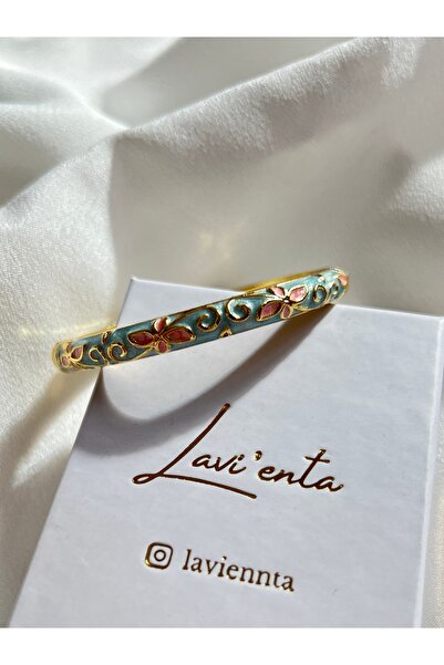 Lavienta سوار من الفولاذ المطلي بالذهب