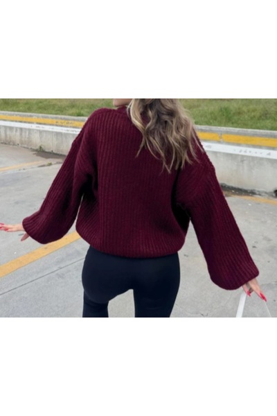 DİMA Standard Size Plain Basic Knitwear Sweater