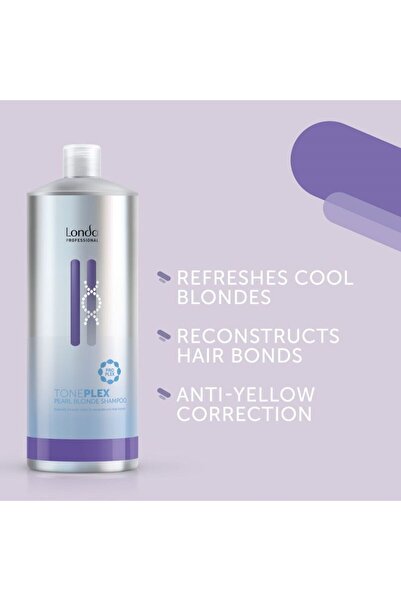 Londa Professional Πακέτο σαμπουάν τόνωσης TonePlex Pearl Blonde, 1000ml x 2
