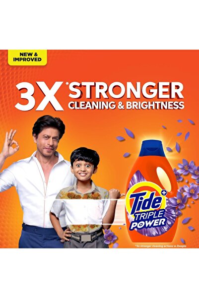 Tide Triple Power with a Touch of Downy Lavender Liquid Detergent, 2.8L