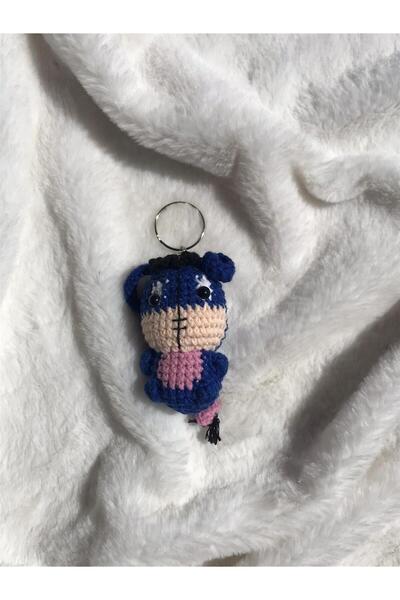 elara knits hand made Breloc Amigurami cu personajul Eeyore din Winnie The Pooh