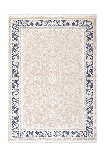 Koza Halı Babil Koleksiyonu 31272B Bej Lacivert – Klasik Zarafetin Modern Yansıması