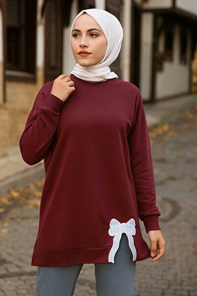 ECK MODA Women's Long Sleeve Crew Neck Sweatshirt