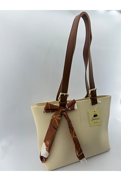 SİNİSA BAG Women's Scarf Detailed Hand and Shoulder Bag