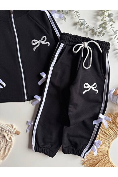 vera kids Bow-Tie Style Suit with Full-Length Zipper