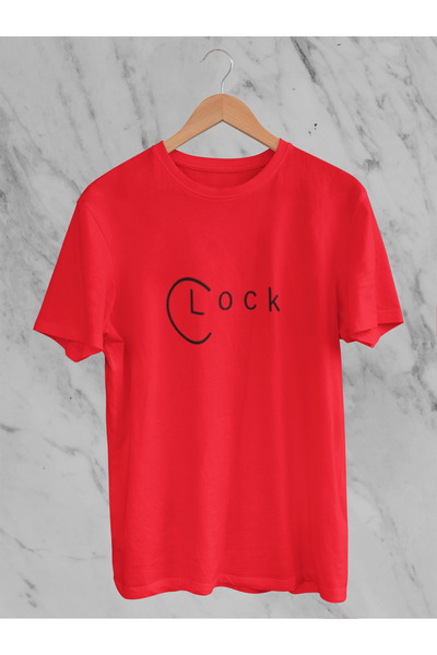 MG Clock Printed Cotton Cotton Ov Oversized Alip Short Sleeve Unisex Tshirt