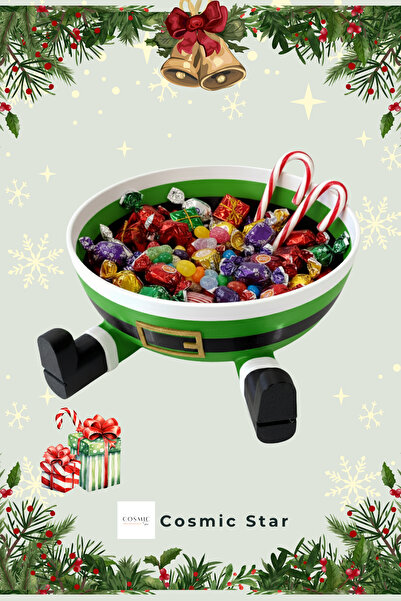 Cosmic Star Santa Claus Shaped Bowl |   3D Printing Christmas Themed Candy Bowl & Cookie Bowl |   Decorative Gift