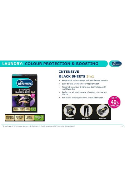 Generic Dr. Beckmann 3-in-1 Black & Fibre Refresh Sheets, 10 Sheets