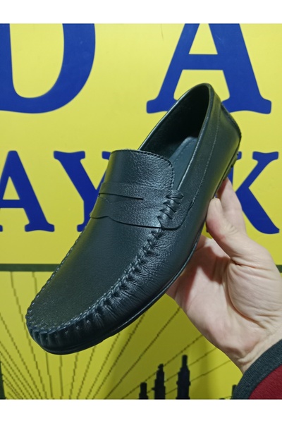 MODA Genuine Leather Men's Black Shoes Dallas