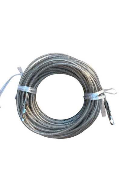 BRENET Cablu vamal 6 mm, 15 m, cu capete metalice pentru sigilarea și securiz...
