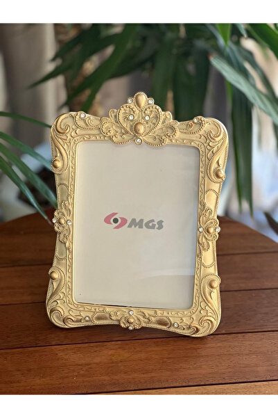 MGS COLLECTION إطار صورة زخرفي مع إطار لؤلؤي 15*20