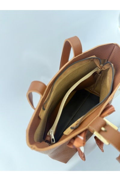 SİNİSA BAG Women's Scarf Detailed Hand and Shoulder Bag