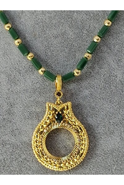 NETİCE ÖYLEK Zircon Stone Tulip Model Choker Necklace