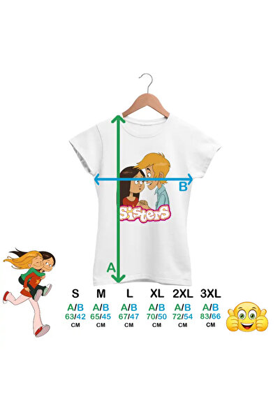 OEM Women's T-shirt The Sisters Wendy Maxence The Sisters Max Valentines Dragobete