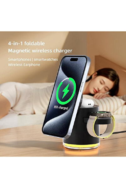 Denx 3-in-1 foldable wireless charger, model "DX236"