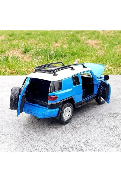 MSZ Toyota FJ Cruiser Die-Cast 1:32 Pull Back with Lights & Sounds (Blue)