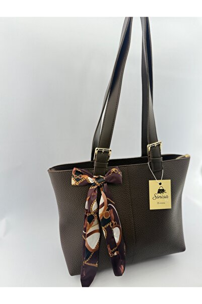 SİNİSA BAG Women's Scarf Detailed Hand and Shoulder Bag