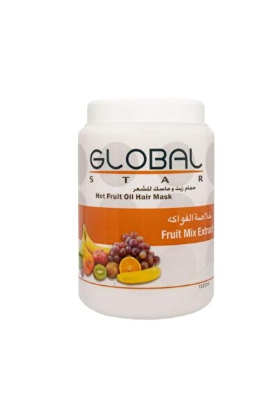 Globalstar قناع وزيت للشعر 1500 مل - بالفواكه