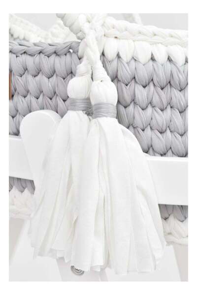 Fun Moment Crochet Baby Basket with Rocking Base 76 x 40 x 23 cm