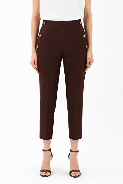 HANIMCA GİYİM Side Double Pocket Ankle Length High Waist Spring Autumn Winter Wearable Trousers