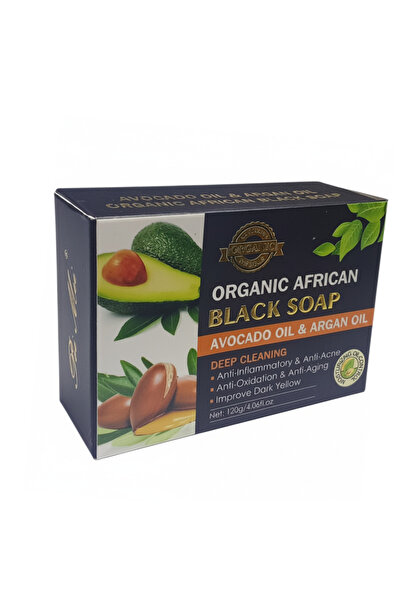 Organic صابون أسود أفريقي بزيت الأفوكادو والأرغان من باي مي - ١٢٠ غرام