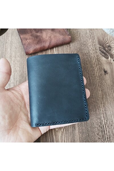 08dericraft Genuine Leather Handmade Wallet with 9 Compartments (11*9 cm)