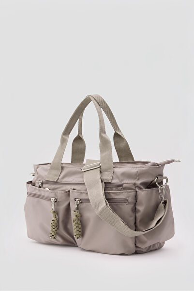 Tandi Bags Dompe Multi-Compartment Hand and Shoulder Bag Mink