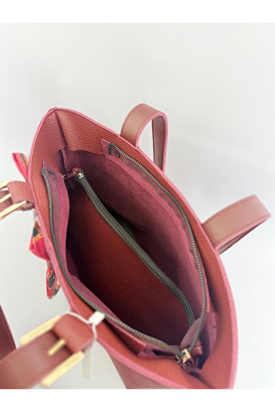 SİNİSA BAG Women's Scarf Detailed Hand and Shoulder Bag