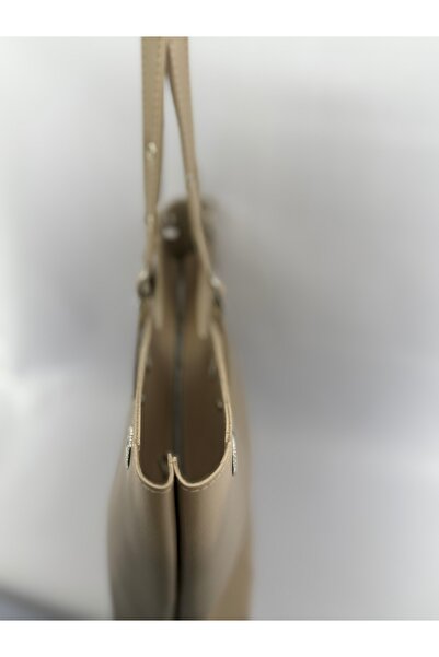 SİNİSA BAG Women's Faux Leather Hand and Shoulder Bag with Ring and Belt Buckle Detail