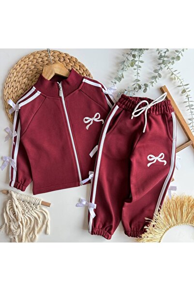 vera kids Bow-Tie Style Suit with Full-Length Zipper