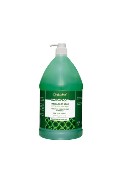 Globalstar شامبو جلوبال ستار للعناية باليدين والقدمين بالشاي والنعناع - 3.78 لتر