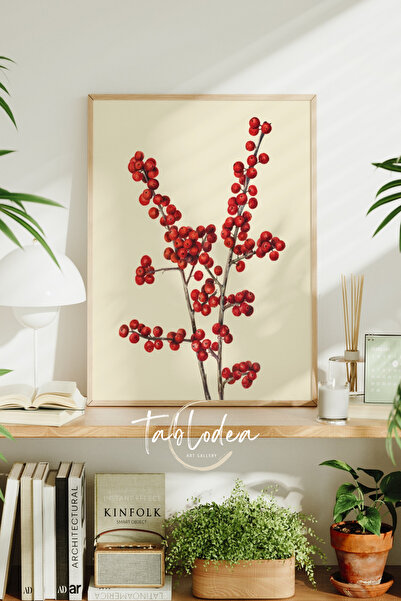 tablodea Kokina Çiçeği Yılbaşı Duvar Dekoru Çerçeveli Poster T Pinterest Mode...