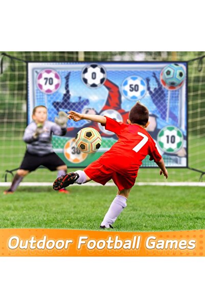 Generic YIMORE Kids Soccer Toy Set – Indoor/Outdoor Flannel Goal & Velcro Balls, Ages 3–12