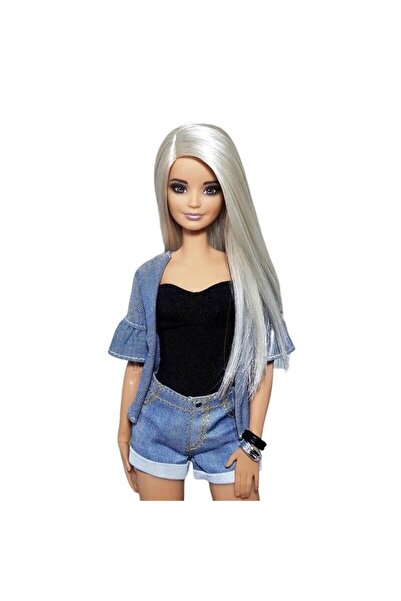 Takumi Peruca Papusa TAKUMI, White Gray, 12 cm, +3 ani