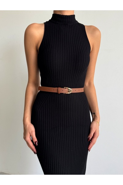 KIRASE Women's Gold Stylish Trouser Belt, Jacket Belt, Dress Belt Size 110 - Width 2.2 cm