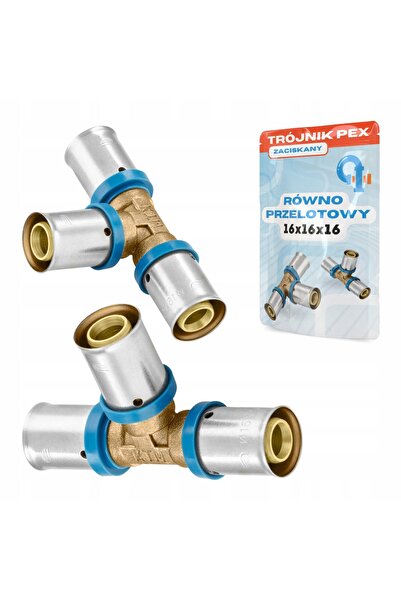Other Conector PEX în T 16x16x16, presat, alezaj egal, presat solid