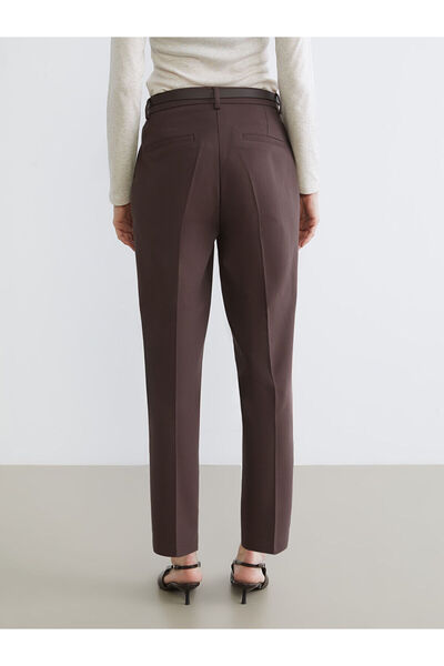 LC Waikiki Peak New Season Women's Cigarette Pants with Belt at the Waist